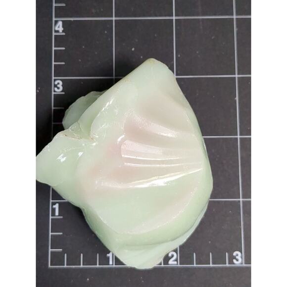 Lime Green Pink Art Glass Cullet Partially Molded Slag #5L113 - Picture 7 of 7